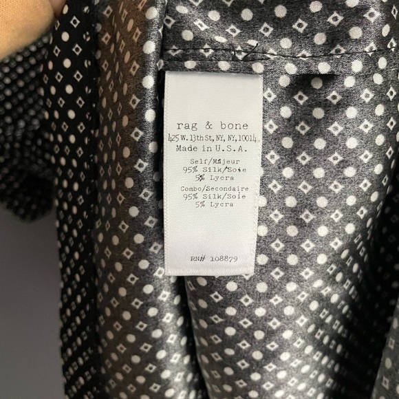 Rag & Bone Silk Blouse Size Medium - Picture 4 of 4